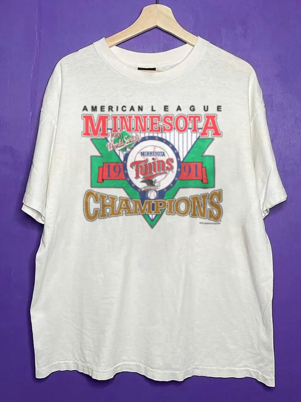 Vintage Minnesota Twins 1991 World Series Baseball Shirt, MLB Men Women Shirt